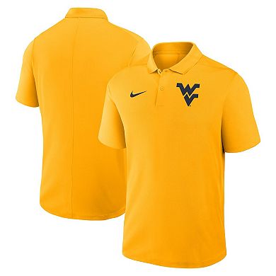 Men's Nike Gold West Virginia Mountaineers Primetime Victory Primary Logo Performance Polo