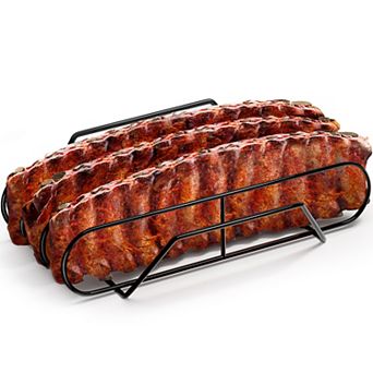 Sorbus Non-Stick Rib Rack XL - Porcelain Coated Steel Roasting Stand - Holds 3 Full Rib Racks