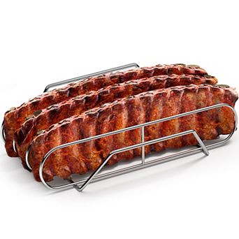 Sorbus Non-Stick Rib Rack XL - Porcelain Coated Steel Roasting Stand - Holds 3 Full Rib Racks