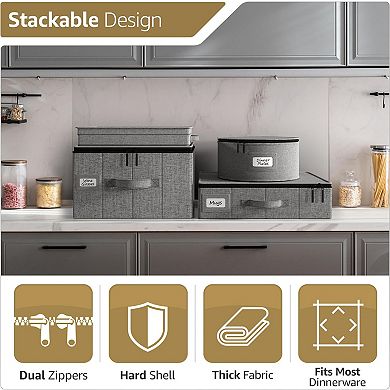 Sorbus Flatware Storage Chest with Clear Lid