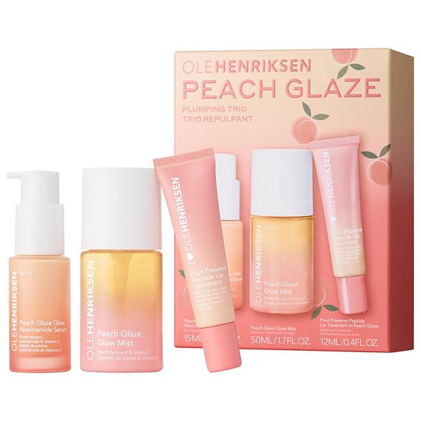 OLEHENRIKSEN Peach Glaze Plumping Trio with Niacinamide and Vitamin C