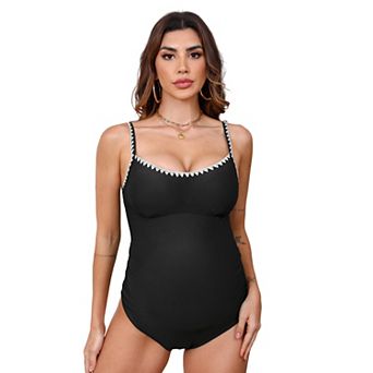 Maternity Cupshe Shell Stitched One-Piece Swimsuit