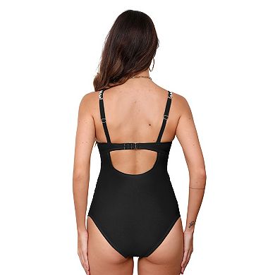 Maternity Cupshe Shell Stitched One-Piece Swimsuit