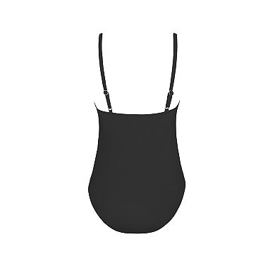Women's Cupshe Ruched V-Neck Cami Maternity One-Piece Swimsuit