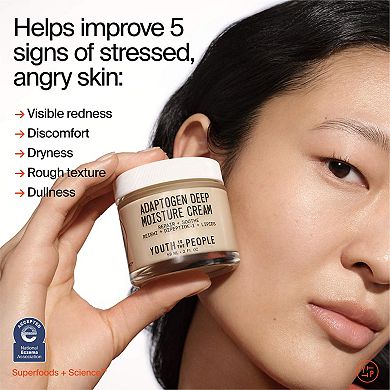 Adaptogen Skin Repairing Moisturizer with Peptides for Sensitive & Dry Skin