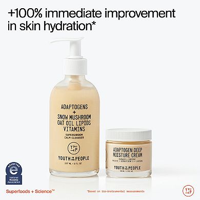 Adaptogens + Snow Mushroom + Oat Oil Lipids + Vitamins Supershroom Calm Cleanser