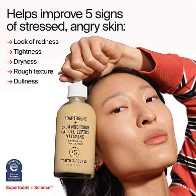 Adaptogens + Snow Mushroom + Oat Oil Lipids + Vitamins Supershroom Calm Cleanser