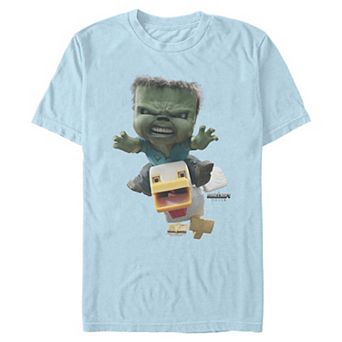 Men's Minecraft Chicken Jockey Attack Graphic Tee