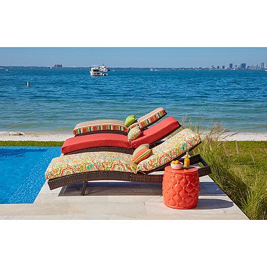 BrylaneHome 84"" Outdoor Chaise Lounge Cushion