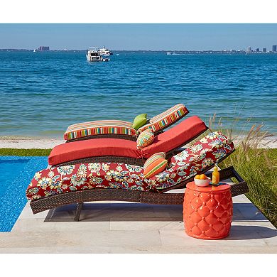BrylaneHome 84"" Outdoor Chaise Lounge Cushion