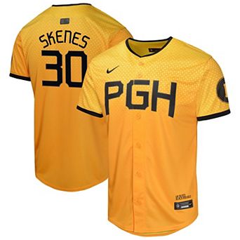 Youth Nike Paul Skenes Gold Pittsburgh Pirates City Connect Limited Jersey