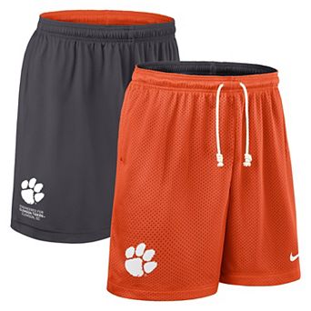Men's Nike Orange/Charcoal Clemson Tigers 2025 Sideline Reversible Performance Shorts