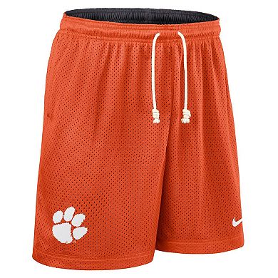 Men's Nike Orange/Charcoal Clemson Tigers 2025 Sideline Reversible Performance Shorts