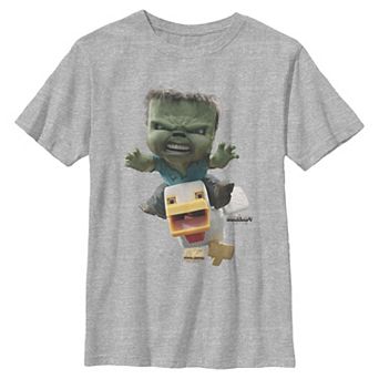 Boys 8-20 Minecraft Chicken Jockey Attack Graphic Tee