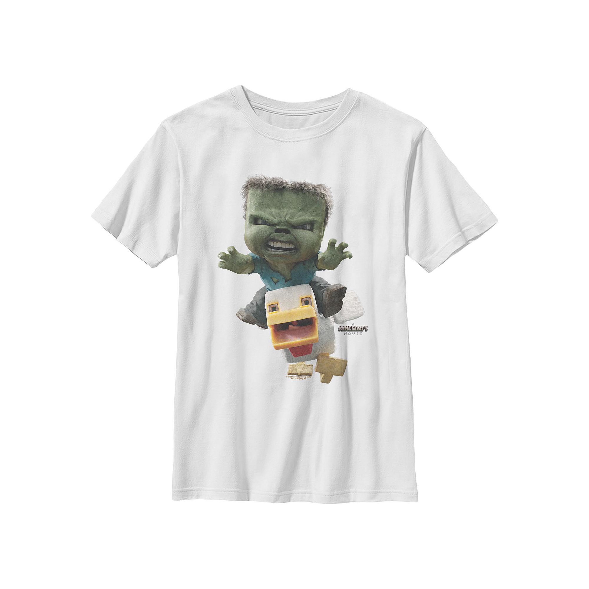 Boys 8-20 Minecraft Chicken Jockey Attack Graphic Tee, Boys, Size: Medium,