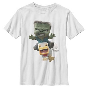 Boys 8-20 Minecraft Chicken Jockey Attack Graphic Tee