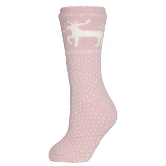 Pretty Prancer Plush-Lined Crew Socks