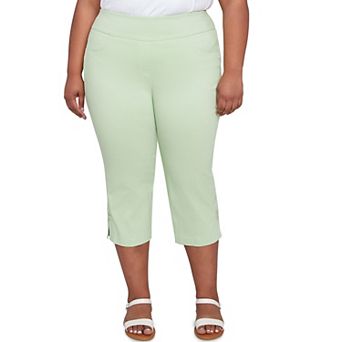 Hearts of Palm Plus Size I Pink I Can Solid Capri