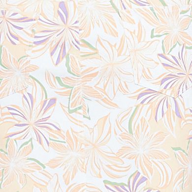 Hearts of Palm Plus Size Peachy Keen Floral Print Skort