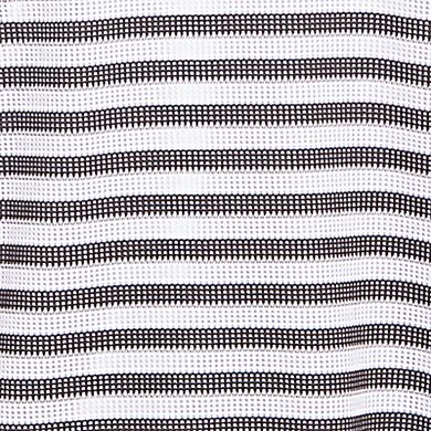 Hearts of Palm Plus Size In Black & White Short Sleeve Stripe Top