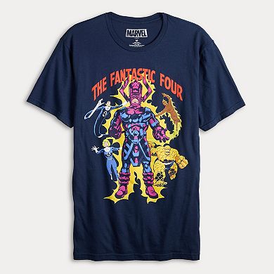 Men's Marvel Fantastic Four Battle Against Galactus Graphic Tee