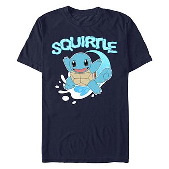 Men's Pokemon Squirtle In Action Poster Graphic Tee