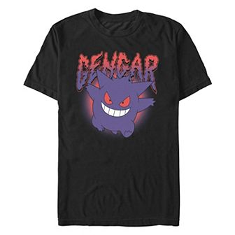 Men's Pokemon Gengar In Action Poster Graphic Tee