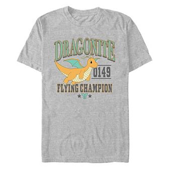 Men's Pokemon Dragonite Flying Champion 0149 Graphic Tee