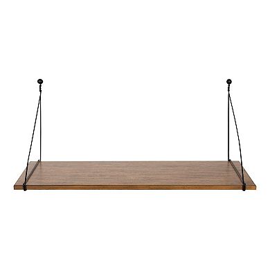 Vista Wall Mounted Wooden Desk Shelf