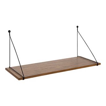 Vista Wall Mounted Wooden Desk Shelf