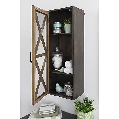 Mace Decorative Rustic Floating Storage Cabinet