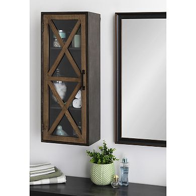Mace Decorative Rustic Floating Storage Cabinet