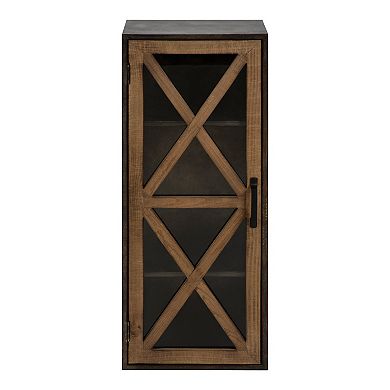 Mace Decorative Rustic Floating Storage Cabinet