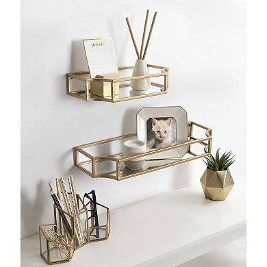 Ciel Metal Wall Shelf Set 2 Piece