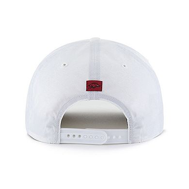 Men's '47 White Arkansas Razorbacks Condor Hitch brrr Adjustable Hat