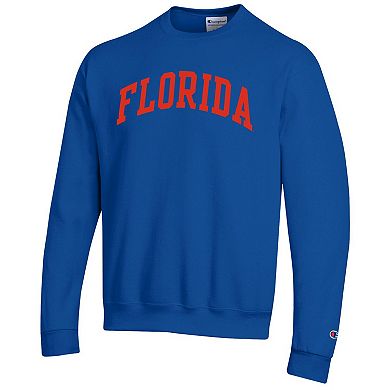 Men's Champion Royal Florida Gators Basic Arch Fleece Pullover Sweatshirt