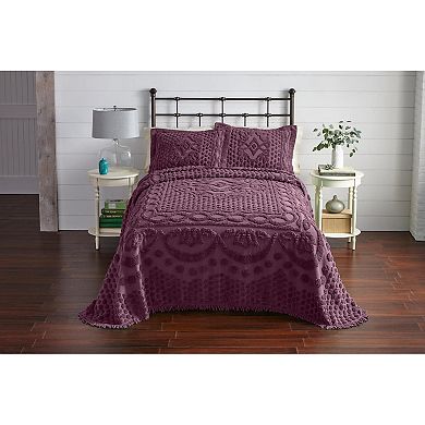 BrylaneHome 100% Cotton Georgia Chenille Bedspread