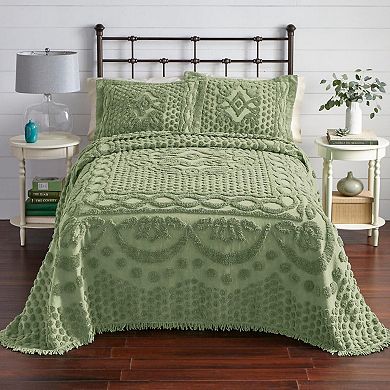 BrylaneHome 100% Cotton Georgia Chenille Bedspread