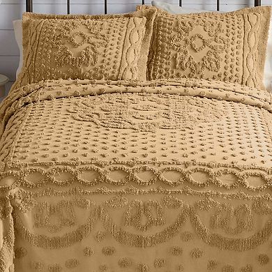 BrylaneHome Cotton Georgia Chenille Bedspread