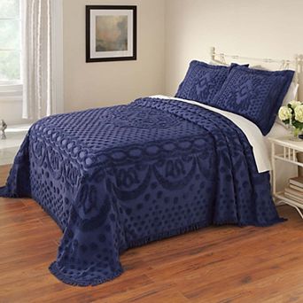 BrylaneHome 100% Cotton Georgia Chenille Bedspread