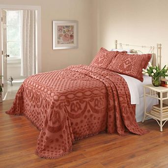 BrylaneHome 100% Cotton Georgia Chenille Bedspread