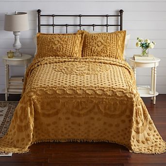 BrylaneHome 100% Cotton Georgia Chenille Bedspread