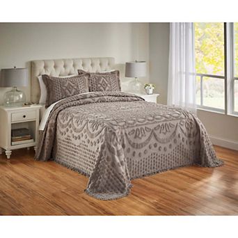 BrylaneHome 100% Cotton Georgia Chenille Bedspread