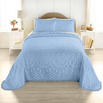 BrylaneHome 100% Cotton Georgia Chenille Bedspread