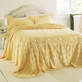BrylaneHome 100% Cotton Georgia Chenille Bedspread