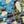 Navy Painterly Strokes