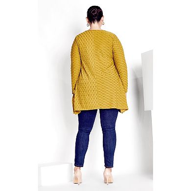 Avenue Women's Plus Size Tiarne Textured Tunic