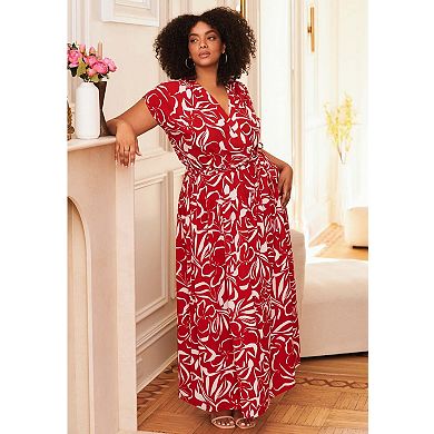 Avenue Women's Plus Size Havana Maxi Dress