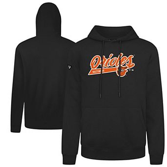 Men's�Levelwear Black Baltimore Orioles Podium Fleece Pullover Hoodie
