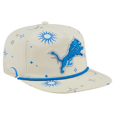 Men's New Era Stone Detroit Lions Celestial Golfer Adjustable Hat